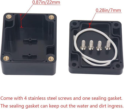 Project Box IP65 Waterproof Junction Box ABS Plastic Black Electrical Boxes DIY - Image 4