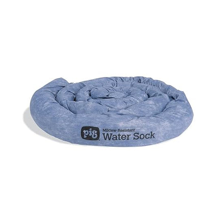 PIG Mildew-Resistant Absorbent Sock | Water Absorbing Snake | 3" W x 10' L | by NewPig