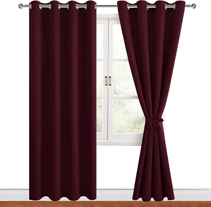 Hiasan Blackout Curtains for Bedroom, 52 x 96 Inches Long - Image 2