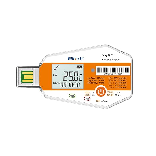 Elitech Temperature Data Logger Single Use Temperature Recorder PDF Report USB by Elitech
