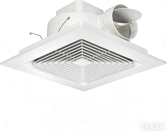 Bathroom Exhaust Fan 12" Panel Ultra Quiet without Light（10x10 Mount）, 1.0 Sone by Orsong