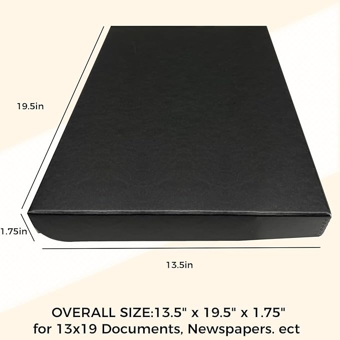 Golden State Art, Archival Folio Storage Box 13x19, Clamshell Design - Image 2