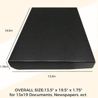 Golden State Art, Archival Folio Storage Box 13x19, Clamshell Design - Image 2