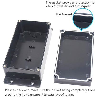 Zulkit Junction Box ABS Plastic Dustproof Waterproof IP65 Universal Electrical - Image 4