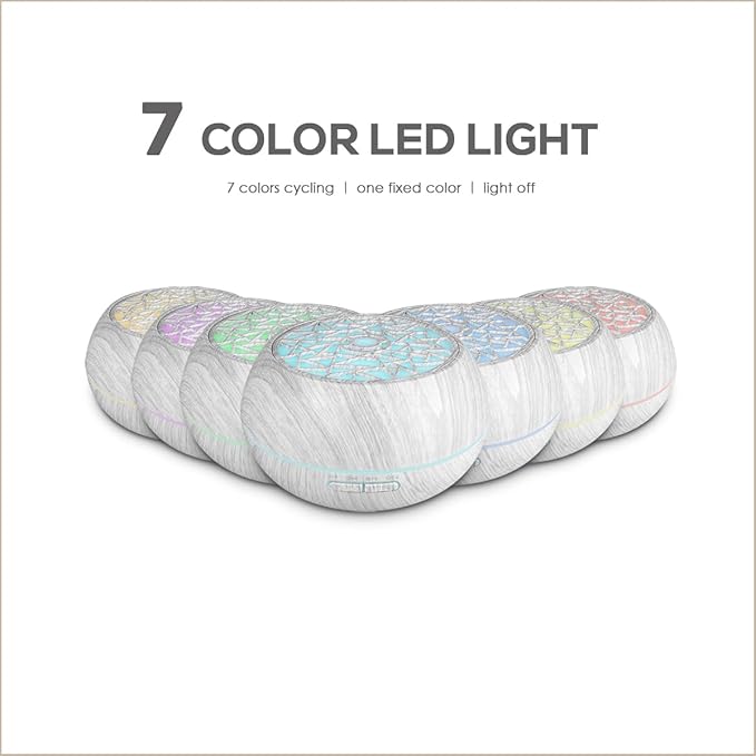 550ml Large Capacity Essential Oil Diffuser 6 Essentil Oil Set Aromatherapy - Image 6