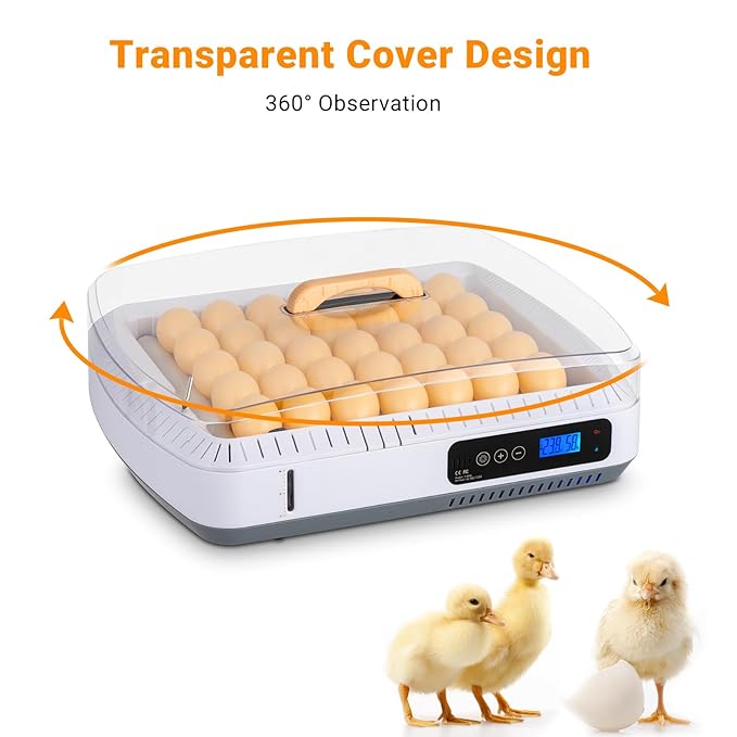 Winado 35 Chicken Incubator for Hatching Eggs, Egg Incubators w/Visual Water - Image 7