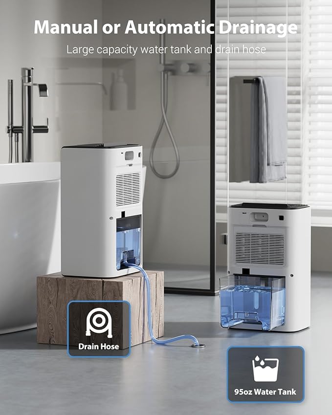 95oz Dehumidifiers for Home, 1000 Sq.Ft Dehumidifier - Image 7