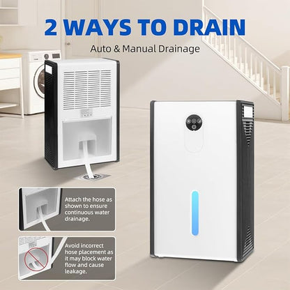 Dehumidifier for 1076 sq.ft, Quiet Portable Moisture Absorber - Image 7