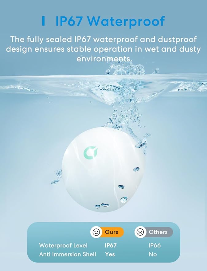 Meross Smart Water Sensor Alarm 3 Pack, WiFi Water Leak Detector Support Apple - Image 3
