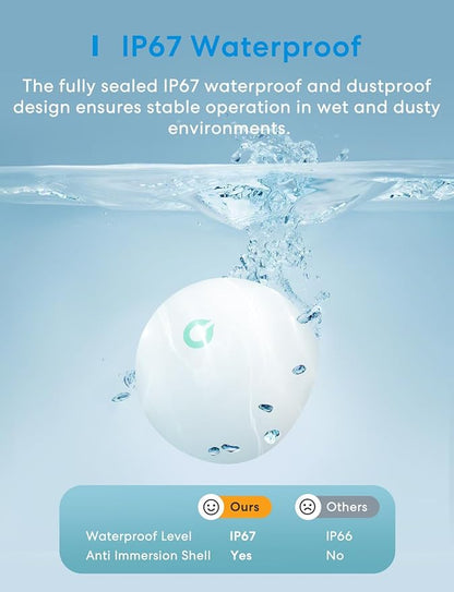 Meross Smart Water Sensor Alarm 3 Pack, WiFi Water Leak Detector Support Apple - Image 3