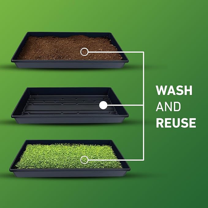 10x20 Inch Black Plastic 10 Pack Plant Propagation Tray – Growing Trays - Image 4