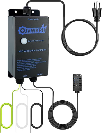 Temperature and Humidity Exhaust Fan Switch, Auto On/Off by Temp & Humidity by Unknown