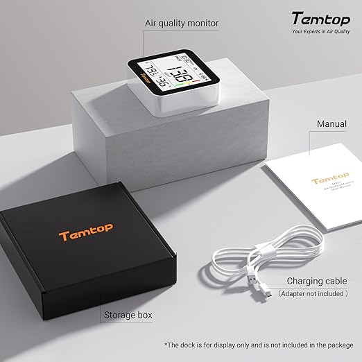 Temtop M10+ Indoor Air Quality Monitor & CO2 Meter - Image 9