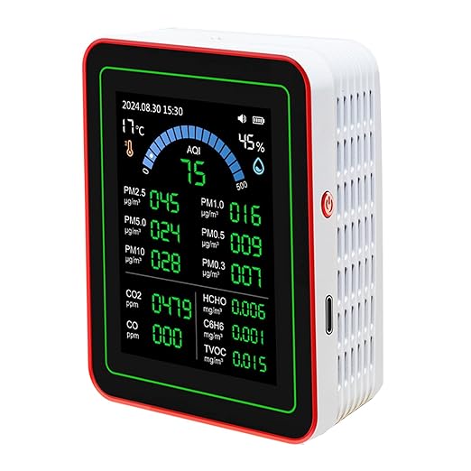 18 in 1 Air Quality Tester for Home, Indoor Air Quality Monitor, by Yunseity