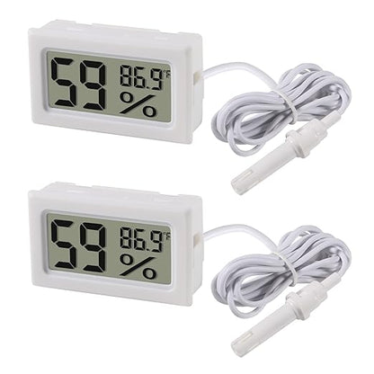 2-Pack Mini Digital Hygrometer Thermometer Gauge by DWEII