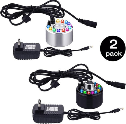 Yaomiao 2 Piece Halloween Mist Maker Fogger Small Ultrasonic Fog Machine - Image 2
