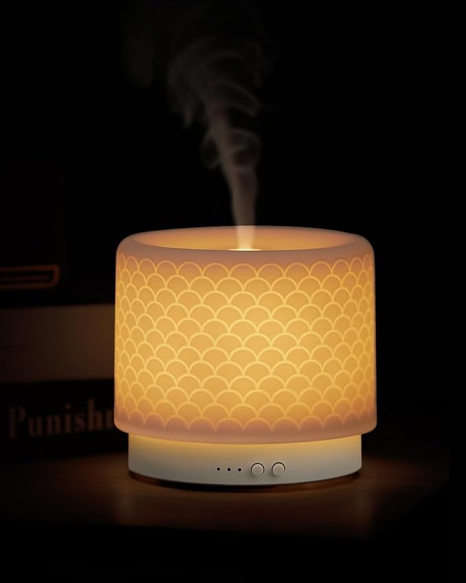 Essential Oil Diffuser, 280ml Ceramic Aromatherapy Diffuser - Image 8