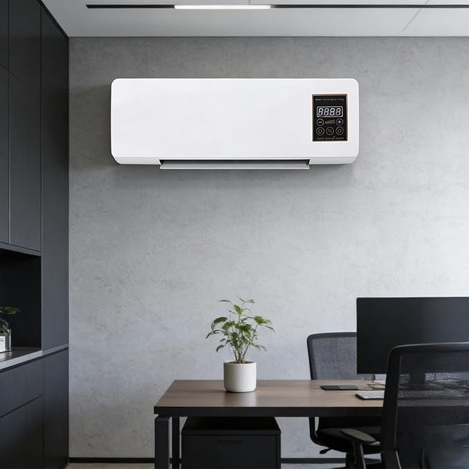 Mini Wall Mounted Air Conditioner, 2 in 1 Heater and Fan Combo Ductless Ac by Unknown