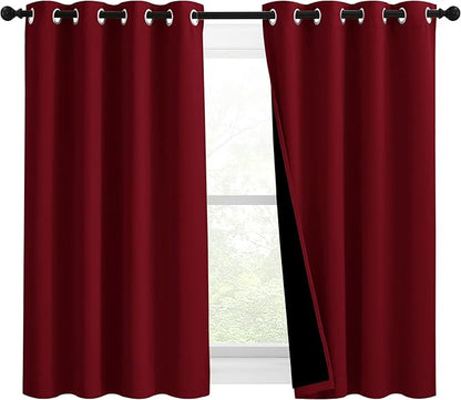 NICETOWN Kitchen Full Blackout Curtain Panels, Super Thick and Soft Insulated by NICETOWN
