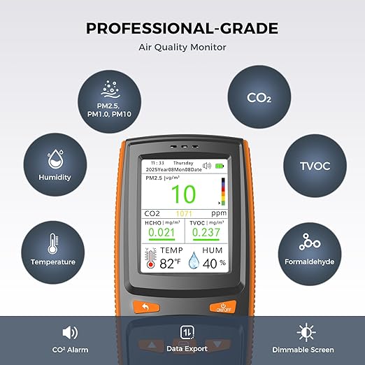 Air Quality Monitor, Indoor Air Quality Tester - Image 2