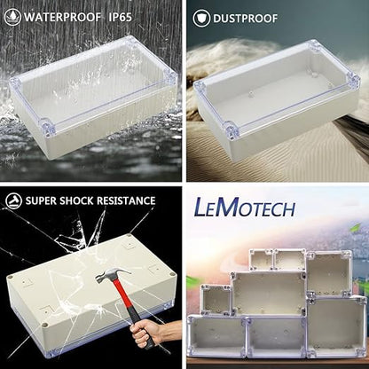 LeMotech ABS Plastic Junction Box Dustproof Waterproof IP65 Electrical - Image 7