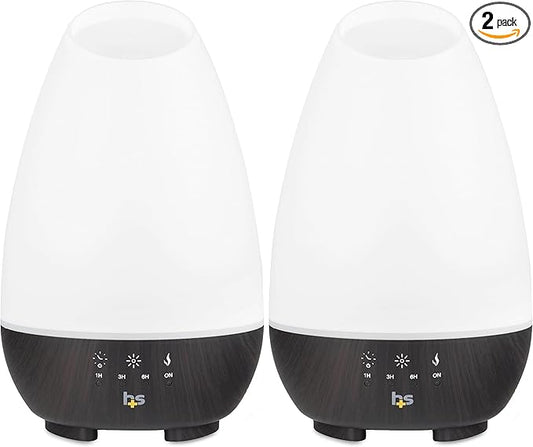 HealthSmart Essential Oil Diffuser, Large Room Coverage | Adjustable Timer | by HealthSmart