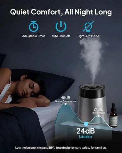 7L Ultrasonic Stainless Steel Cool Mist Humidifier - Image 5