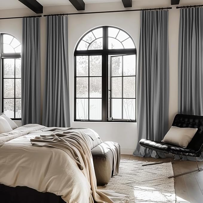 INOVADAY Thermal Sliding Door Curtains 100% Blackout Curtains - Image 2