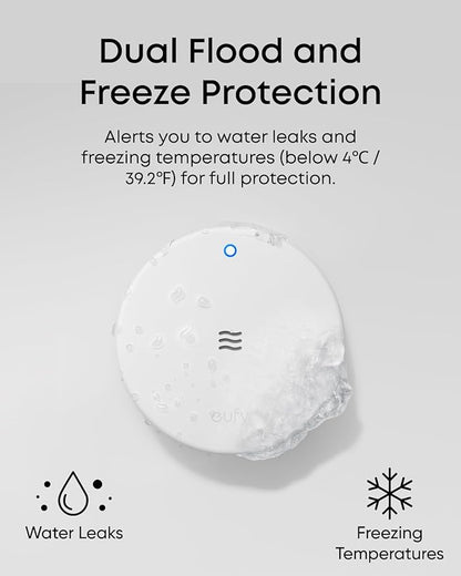 eufy Water Leak and Freeze Sensor E20, Dual Detection, Extended Reach - Image 2