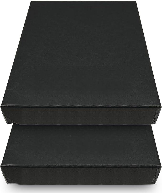 Golden State Art, Archival Folio Storage Box 9x12, Clamshell Design by GoldenStateArt