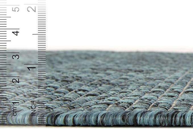 Unique Loom Outdoor Solid Collection Area Rug - Image 4