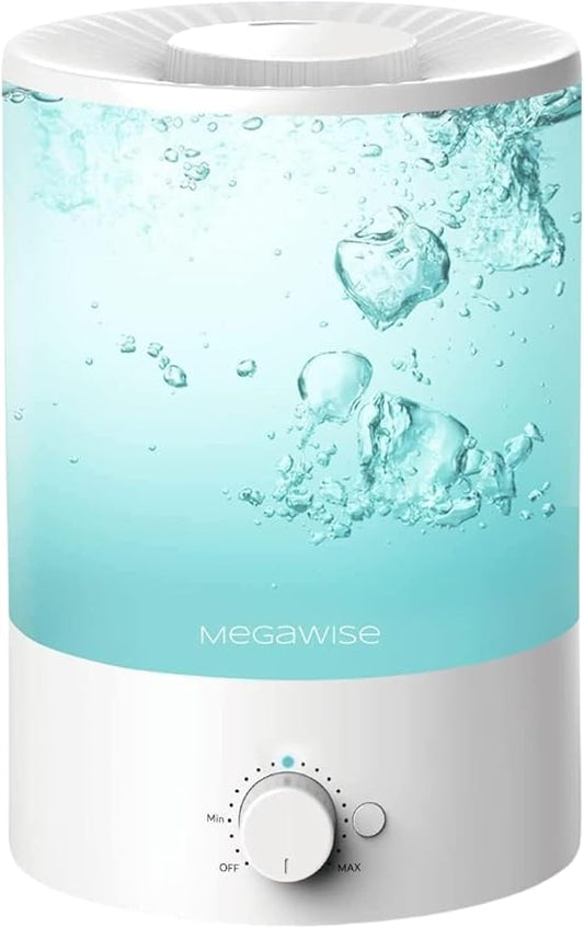 MegaWise 3.5L Cool Mist Humidifier – Whisper-Quiet Ultrasonic Vaporizer by MEGAWISE