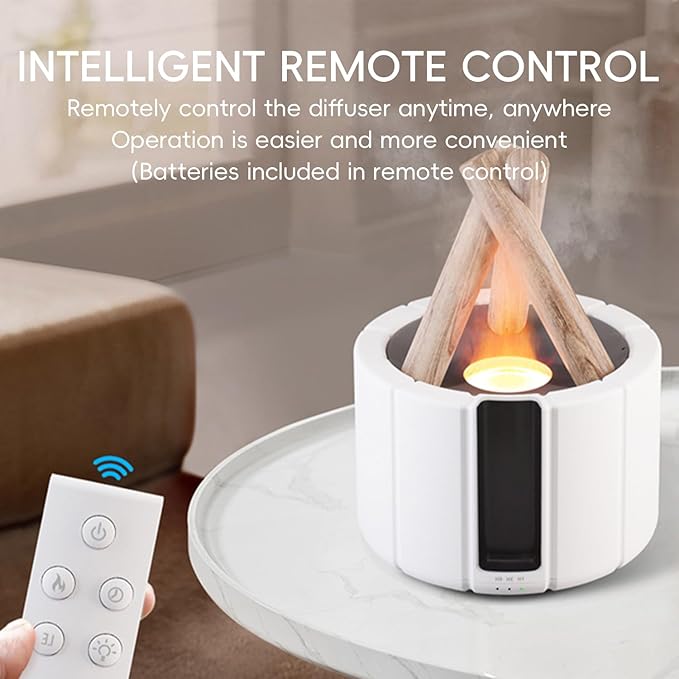 Campfire Flame Fire Diffuser, Bonfire Aromatherapy Essential Oil Diffuser - Image 6