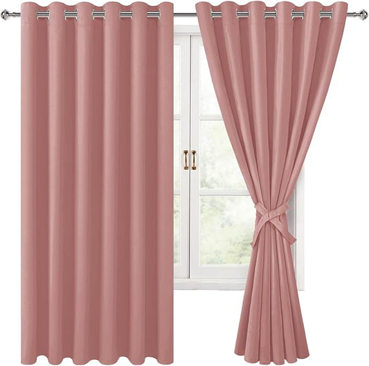 Hiasan Room Darkening Curtains for Bedroom, 70 x 63 Inches by Hiasan