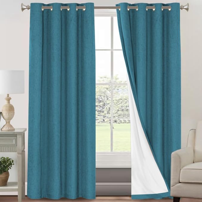PrinceDeco Blackout Curtains for Bedroom 84" Long Thermal Insulated - Image 9