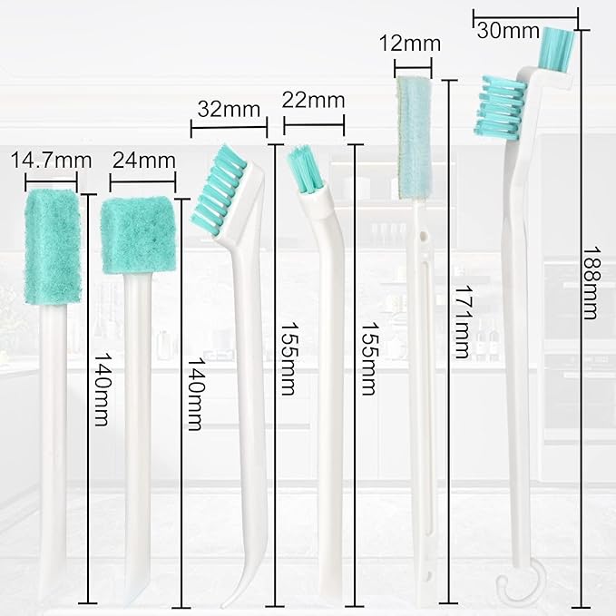 Small Cleaning Brushes for Household Cleaning Deep Detail Crevice Cleaning Tool - Image 2