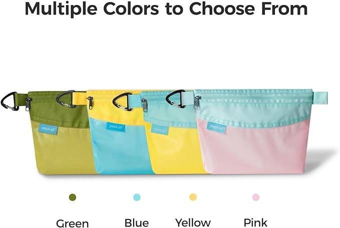 pack all 3 Pcs Water-resistant Material Zipper Pouch Set, Mesh Zipper Bags - Image 8