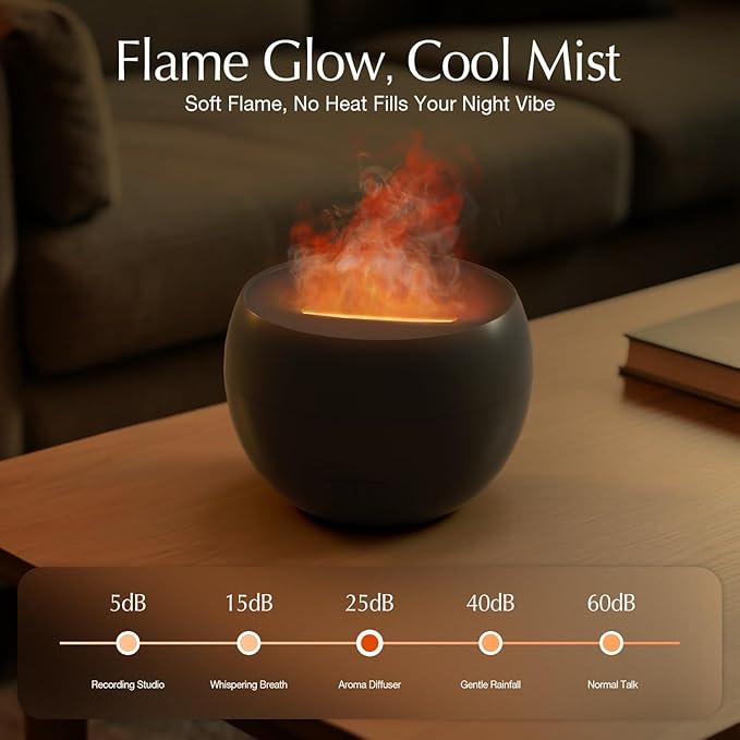 SALKING Flame Diffuser for Essential Oils, Fire Aromatherapy Essential Oil - Image 4