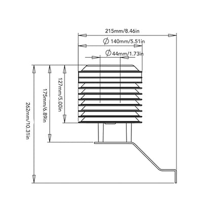 Pssopp Weather Sensor Louver Box, Wall Mounted Outdoor Sensor Protection - Image 7