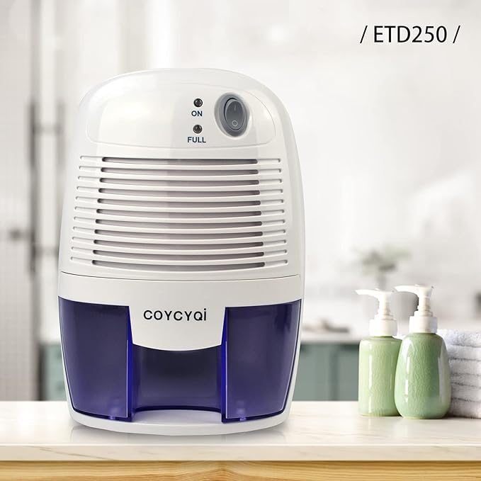 Small Dehumidifier, 12V3A adapter，1200 Cubic Feet Portable Mini Dehumidifier - Image 2