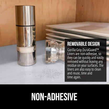 GORILLA GRIP DuraGuard Shelf Liner, 17.5x20 Non-Adhesive Cabinet Liners - Image 5
