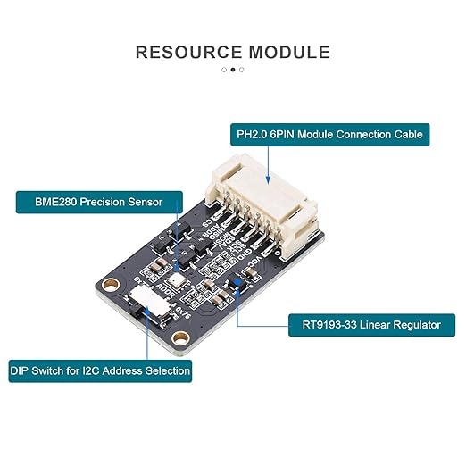 BME280 Environmental Sensor, Temperature Humidity Pressure Module, High Accuracy - Image 7