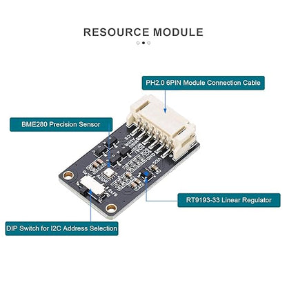 BME280 Environmental Sensor, Temperature Humidity Pressure Module, High Accuracy - Image 7