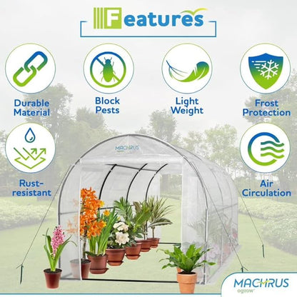 Machrus Ogrow Deluxe Walk-in Tunnel Greenhouse - Image 3