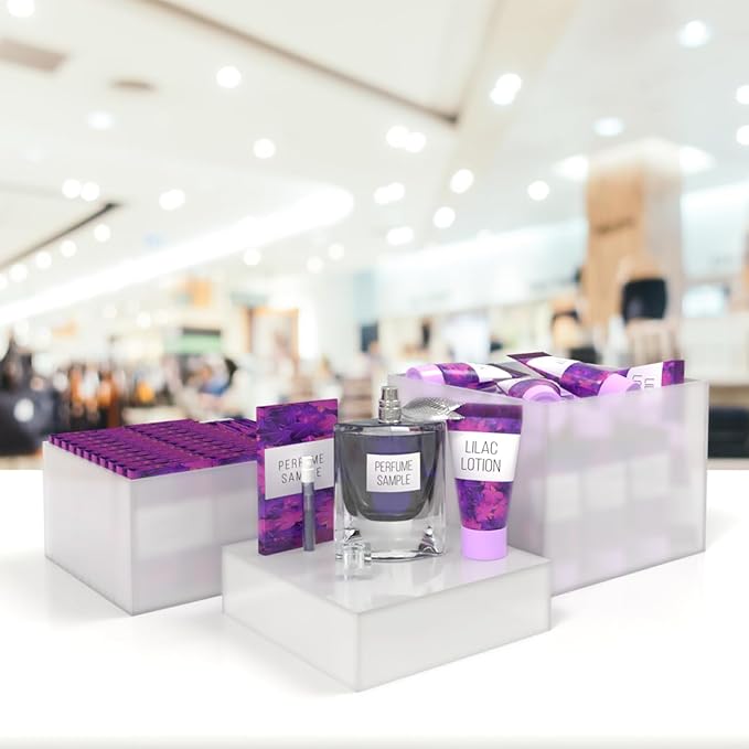 Acrylic Display Riser Boxes 3 Piece Frosted Retail Product Riser 2" - Image 7