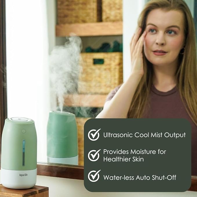 AG250HUM-V2-C Personal, Portable Humidifier – Ultrasonic Cool Mist Output - Image 4