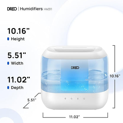Dreo Humidifiers for Bedroom, 4L Top Fill for Large Room, 36H Runtime, 28 dB - Image 8