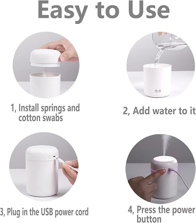 Colorful Cool Mini Humidifier, Essential Oil Diffuser, Aroma Essential USB - Image 6