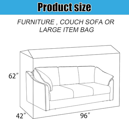 Plastic Couch Cover, Waterproof Furniture Covers - Image 2