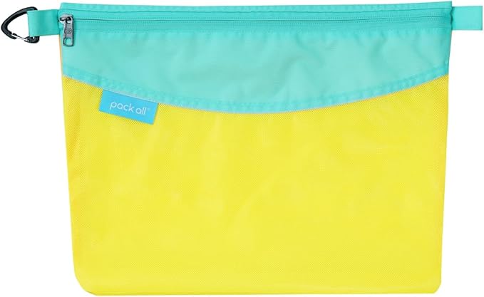 pack all Water-resistant Material Zipper Pouch, Mesh Zipper Bag by packall